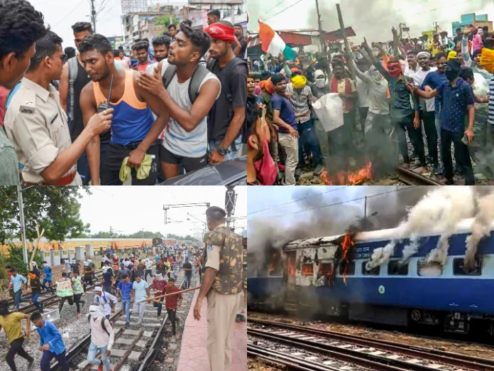 बापूधाम मोतिहारी से हैदराबाद तक पहुंची 'अग्निपथ' पर विरोध की लपटें, बिहार-यूपी के बाद अब सिकंदरबाद में फूंकी ट्रेन