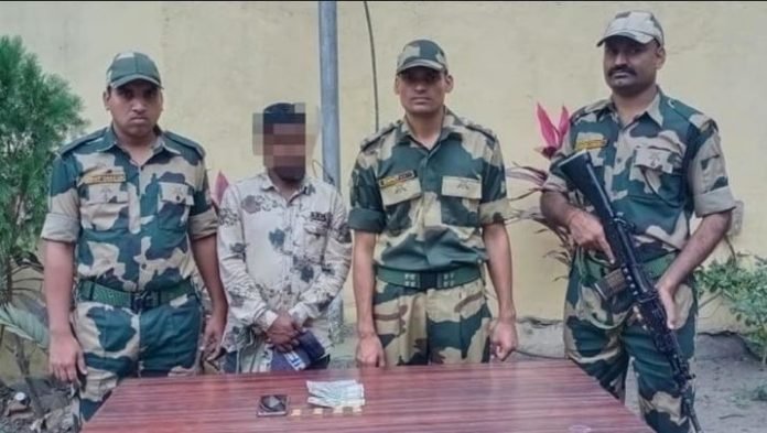 bsf-arrested-smuggler-with-gold-biscuits-worth-more-than-25-lakhs