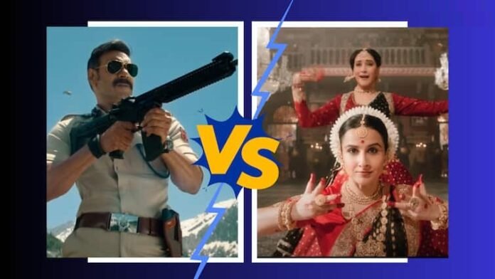 Singham Again Vs Bhool Bhulaiyaa 3 Collection Day 5