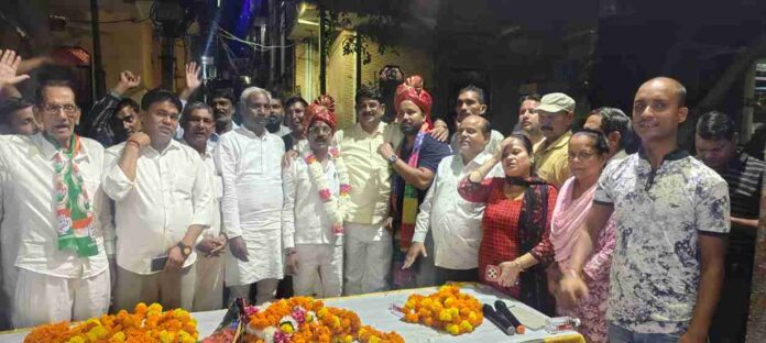 Congress meeting held in Jahangirpuri M.L. Bhaskar