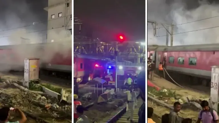 Mumbai CSMT Fire, Train Fire Mumbai, CSMT Yard Fire, Mumbai Railway Fire, Central Railway