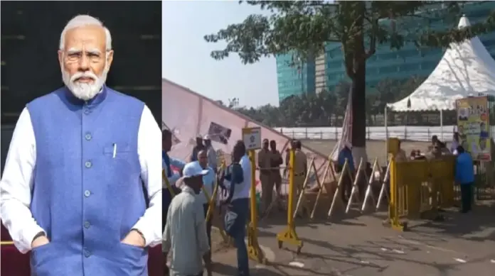 pm modi security breach
