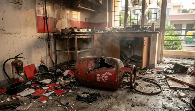 Bengaluru LPG Leak, Bengaluru Fire, LPG Cylinder Blast, Four Children Injured, Karnataka Accident Bengaluru LPG Leak, Bengaluru Fire, LPG Cylinder Blast, Four Children Injured, Karnataka Accident