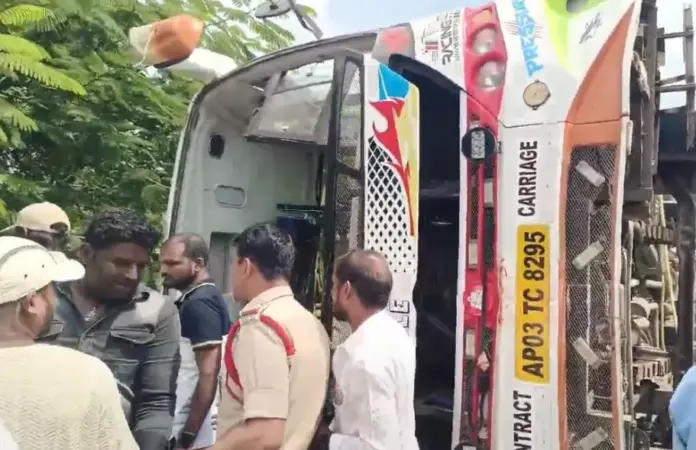 Vikarabad Bus Accident, Telangana Bus Accident, Ananthagiri Ghat Road, Four Women Killed, Telangana Road Accident